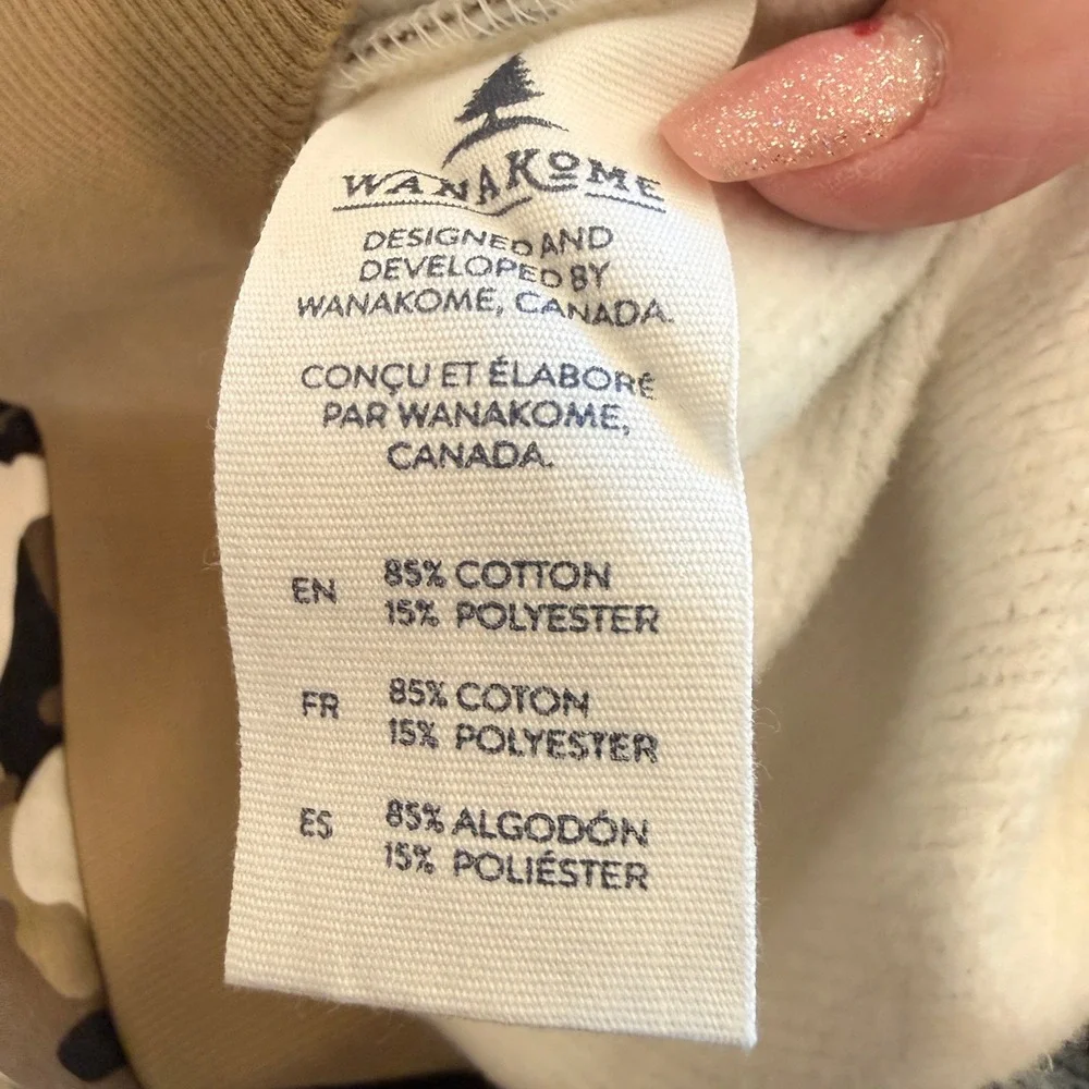 Wanakome Women's Camo/Gray Thick Hoodie Size S - Picture 8 of 8